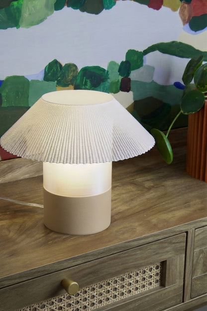 Lampe Argi Sable - lampe à poser imprimée en 3D en bioplastique - PRZ