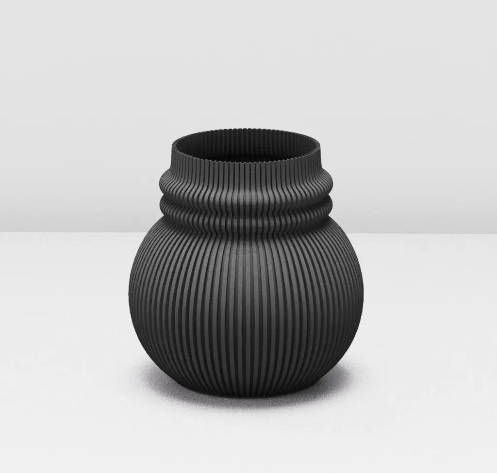 Vase Bob Noir