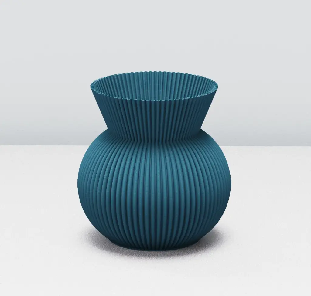 Vase Jad Bleu