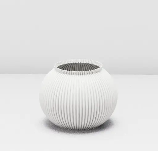 [VAS-RON-BLA] Vase Ron Blanc