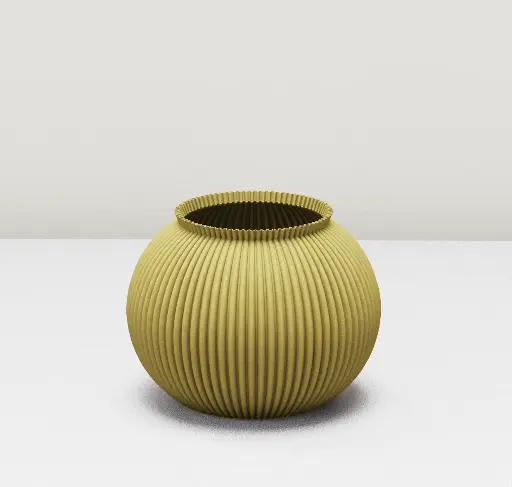 [VAS-RON-MOU] Vase Ron Moutarde
