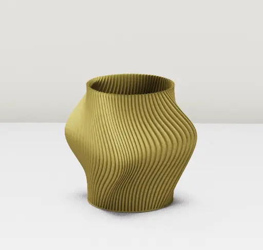 [VAS-TWI-MOU] Vase Twi Moutarde