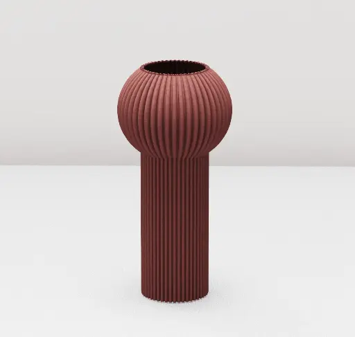 [VAS-GLO-ROU] Vase Glo Rouge